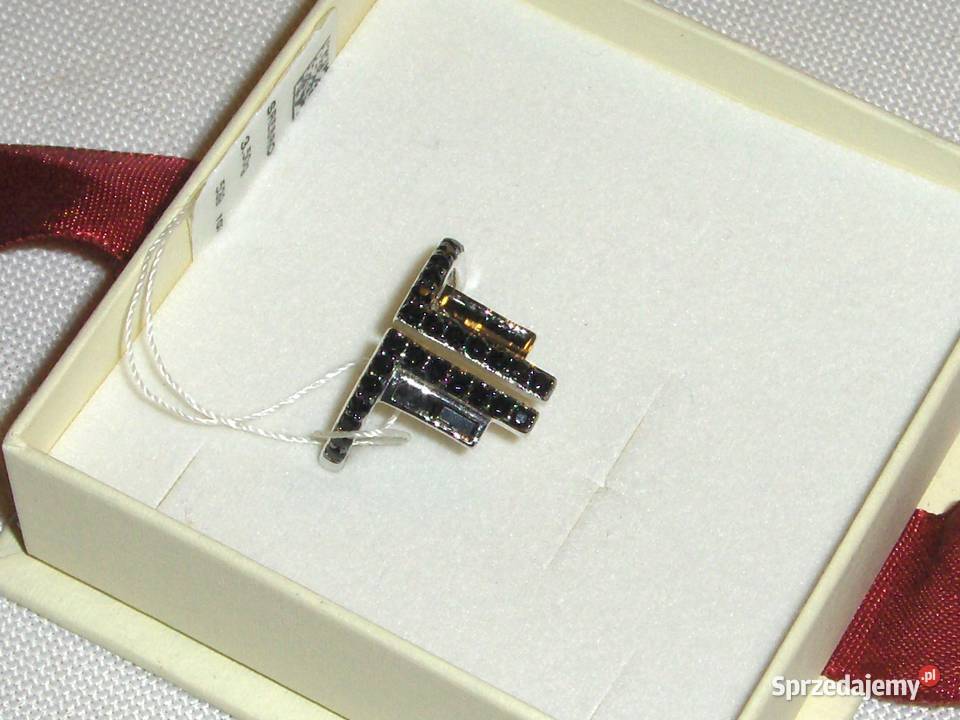 Srebrny pierścionek WKruk Spinele Czarne Łódź