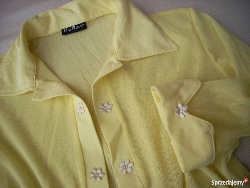 Cytrynowa Narzutka siateczkowa Elegancka 38 M Nowy Sącz