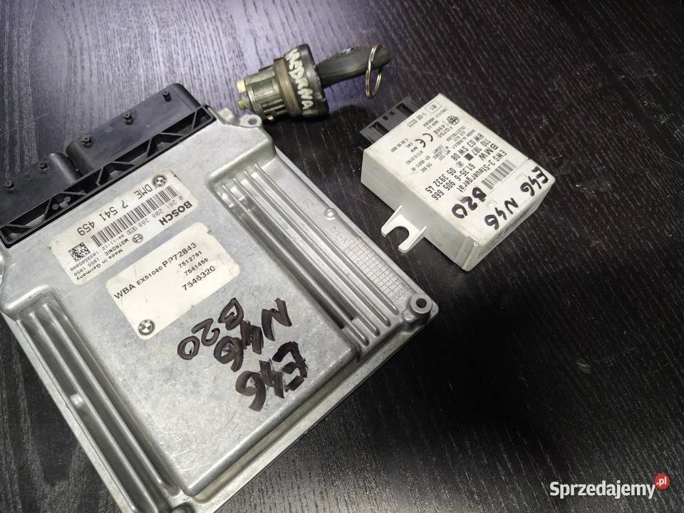 Bmw e46 n46 zestaw startowy komputer AWS kluczyk Układ elektryczny, zapłon Aleksandrów Łódzki
