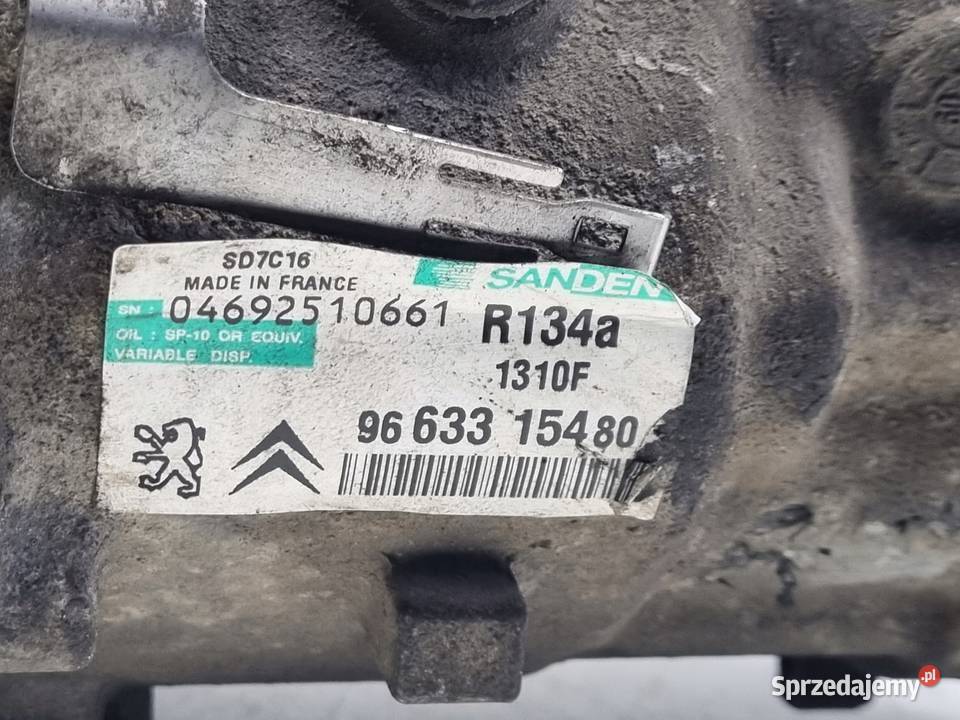 SPRĘŻARKA KLIMATYZACJI Citroen C5 I LIFT 18 16V Kompresory klimatyzacji Chełm