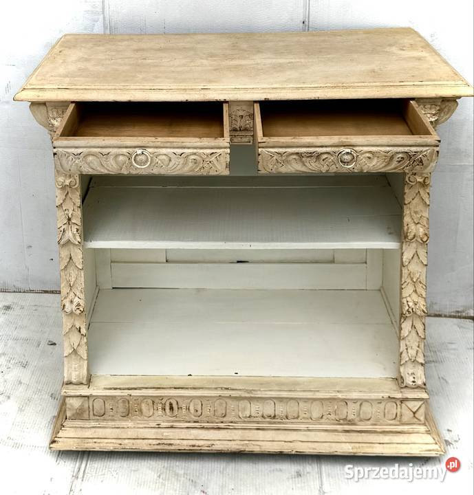 Konsolka vintage shabby chic z dwoma szufladami Przeworsk