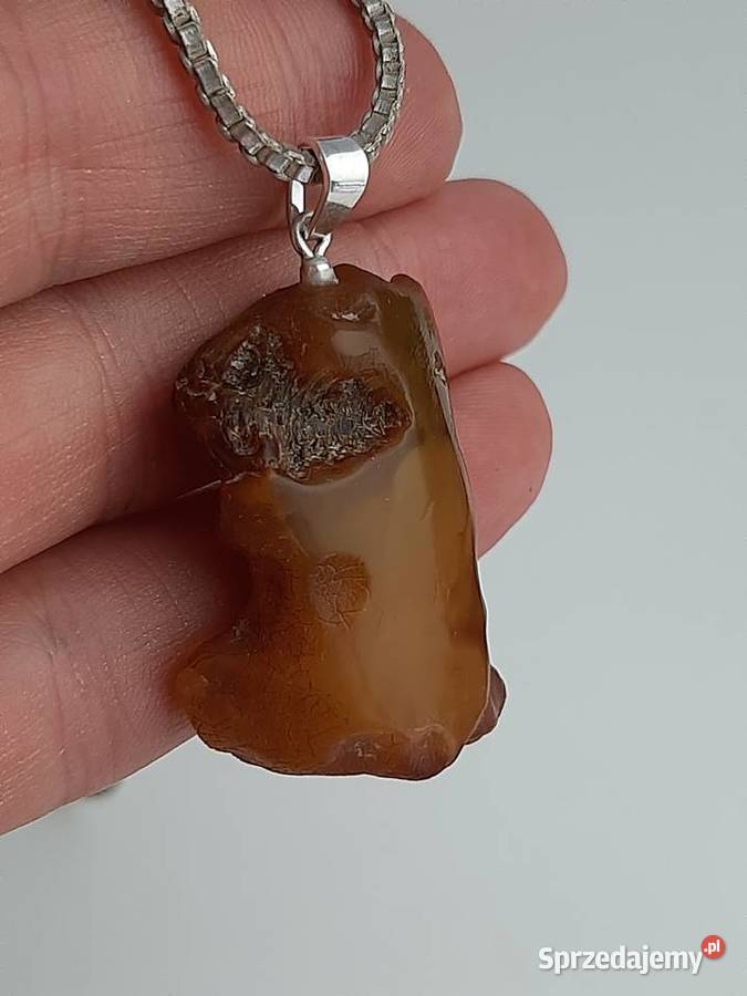 zawieszka z bursztynem