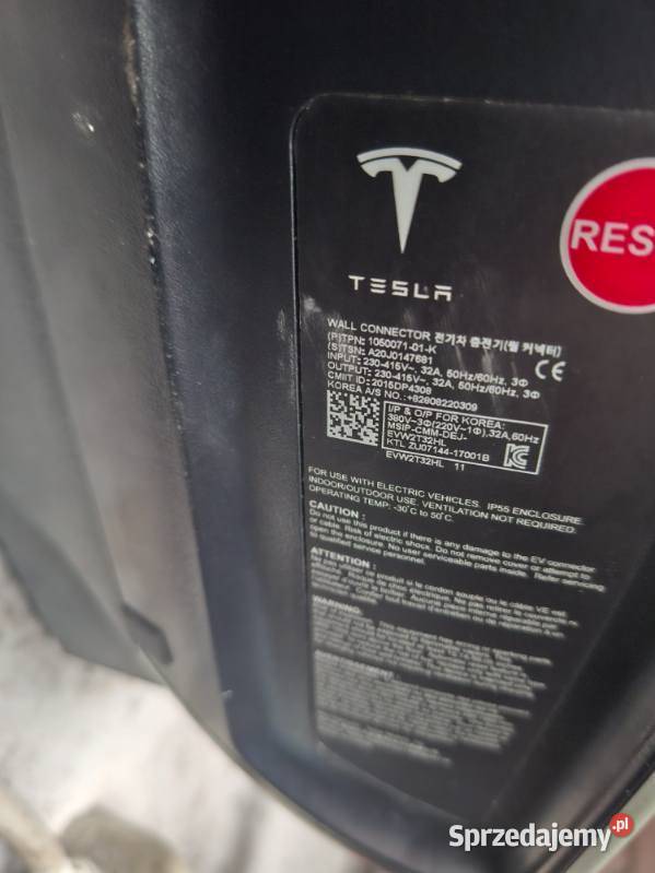 Tesla Ładowarka Gen Ii Wall Connector 32A Akcesoria samochodowe Opole sprzedam