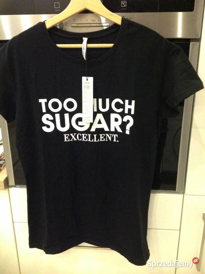 T shirt Koszulka Czarna Damska LALEI M NOWA Nowa Sól