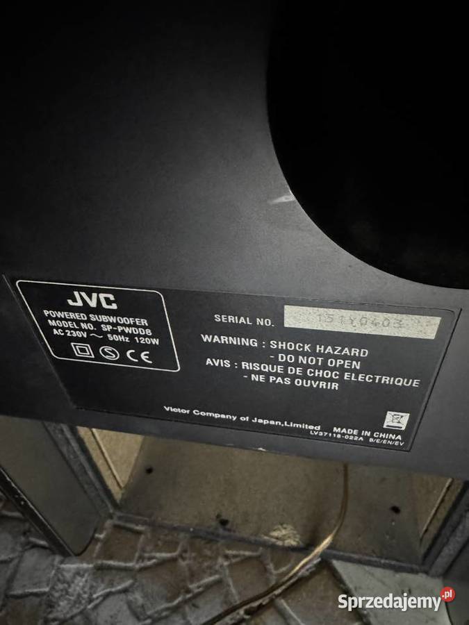 Subwoofer jvc 4 głośniki śląskie Ruda Śląska sprzedam
