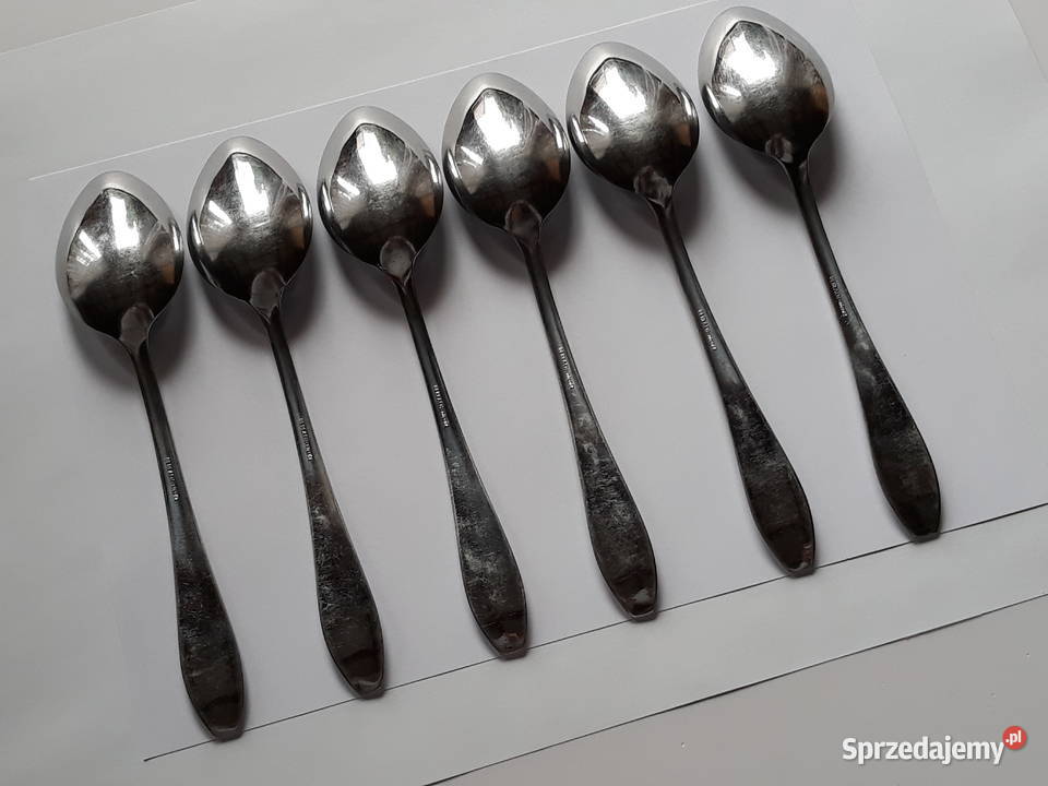 Łyżki obiadowe KANT BAKELIT Gerlach sztućce PRL Dąbrowa Górnicza