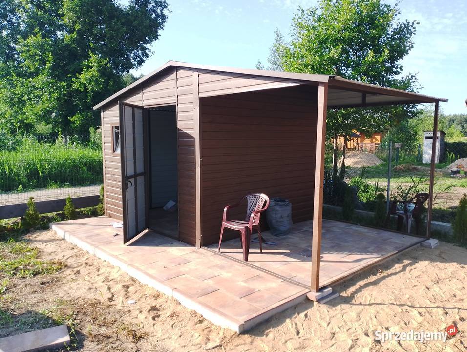 Garaż Blaszany Brązowy PRODUCENT Garaże Blaszane Nowy Sącz