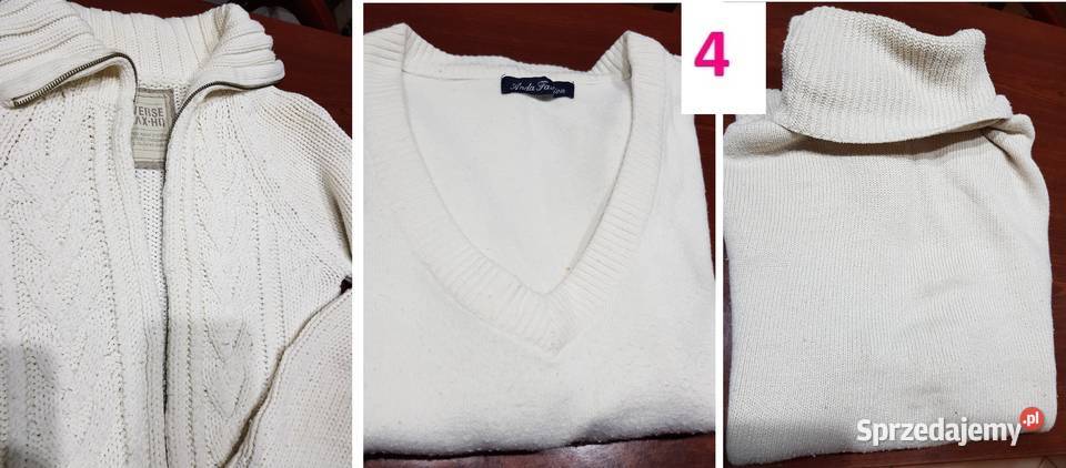 Sweter kardigan golf warkocze tunika merynos świętokrzyskie sprzedam