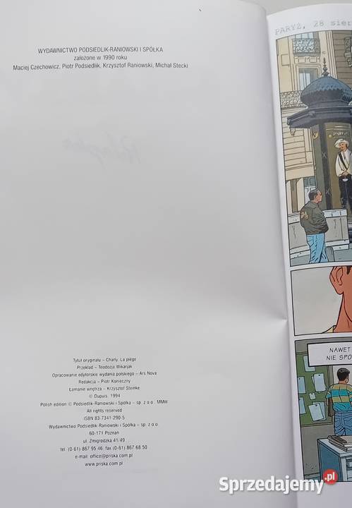 Komiks Charly 4 Pułapka Wydanie I 1994 r Koźminek sprzedam