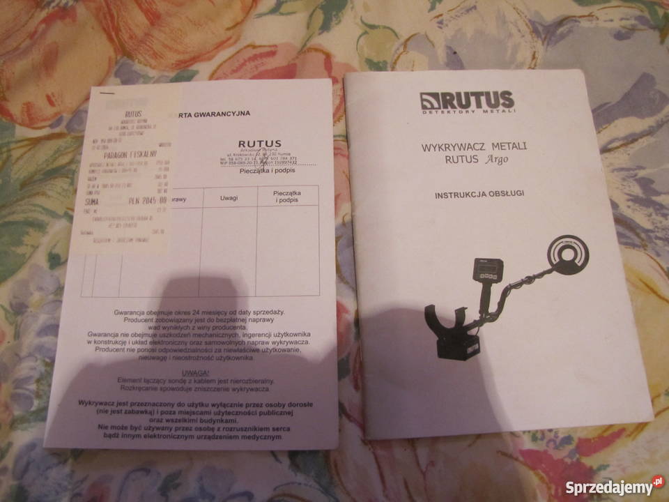 Wykrywacz Metali Rutus Argo Rokietnica