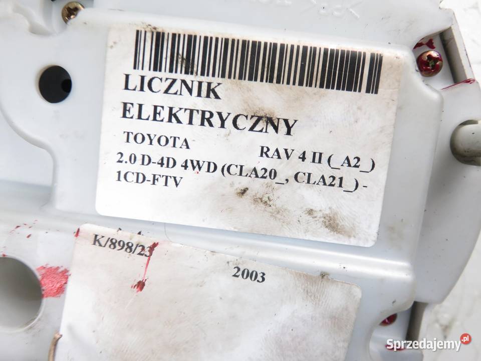 LICZNIK TOYOTA RAV 4 II 20 D4D 838004A091