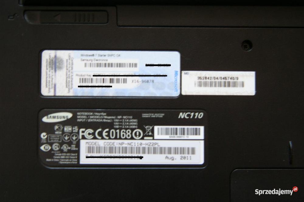 Samsung NC110 Biały 3G 166 GHz Gdańsk