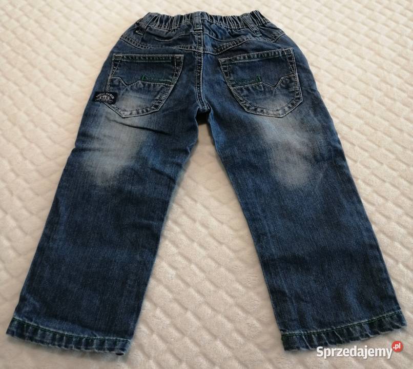 Spodnie dżinsowe niebieskie 4 98 LUSA Odzież Spodnie śląskie Czeladź