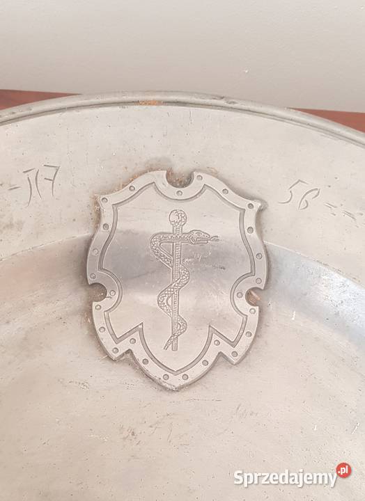 Patera talerz Krolewiec cyna XIX wiek warmińsko-mazurskie