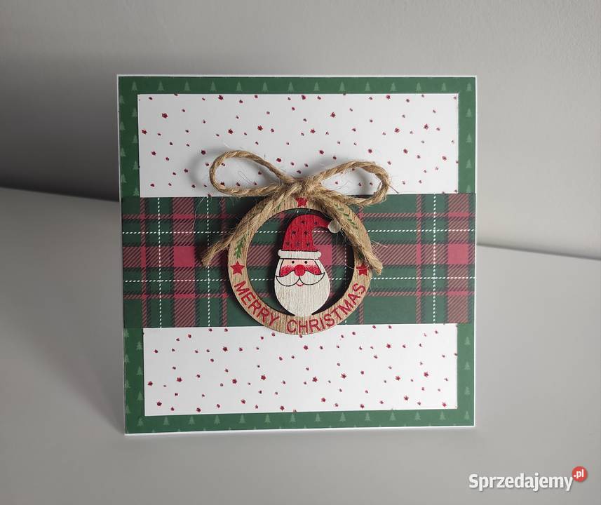 Kartka świąteczna ręcznie robiona Boże sprzedam