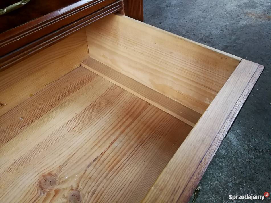 Piękna mahoniowa komoda XIX wtransport Wałbrzych sprzedam