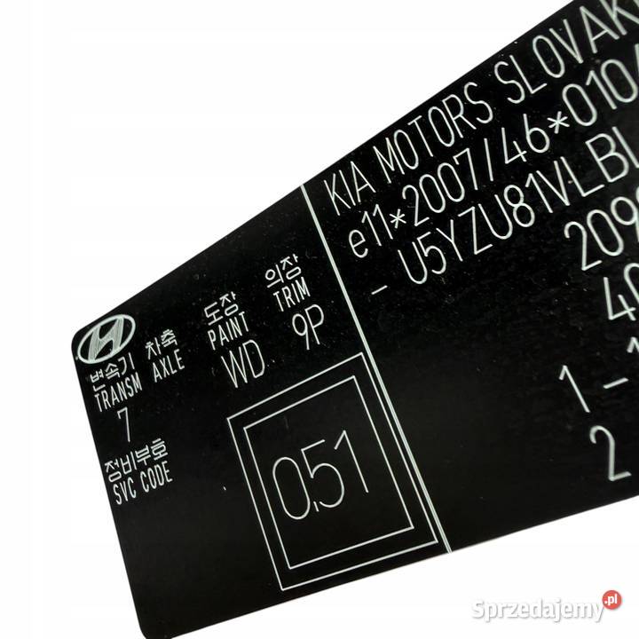 Błotnik prawy tył tylny Kolor WD Hyundai IX35 Barłogi