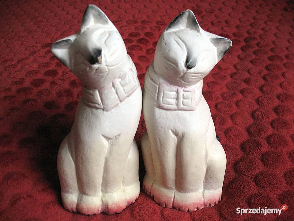 Kot dwa koty z kokardką stare drewno 23 x 9 x 7 Siedlce sprzedam