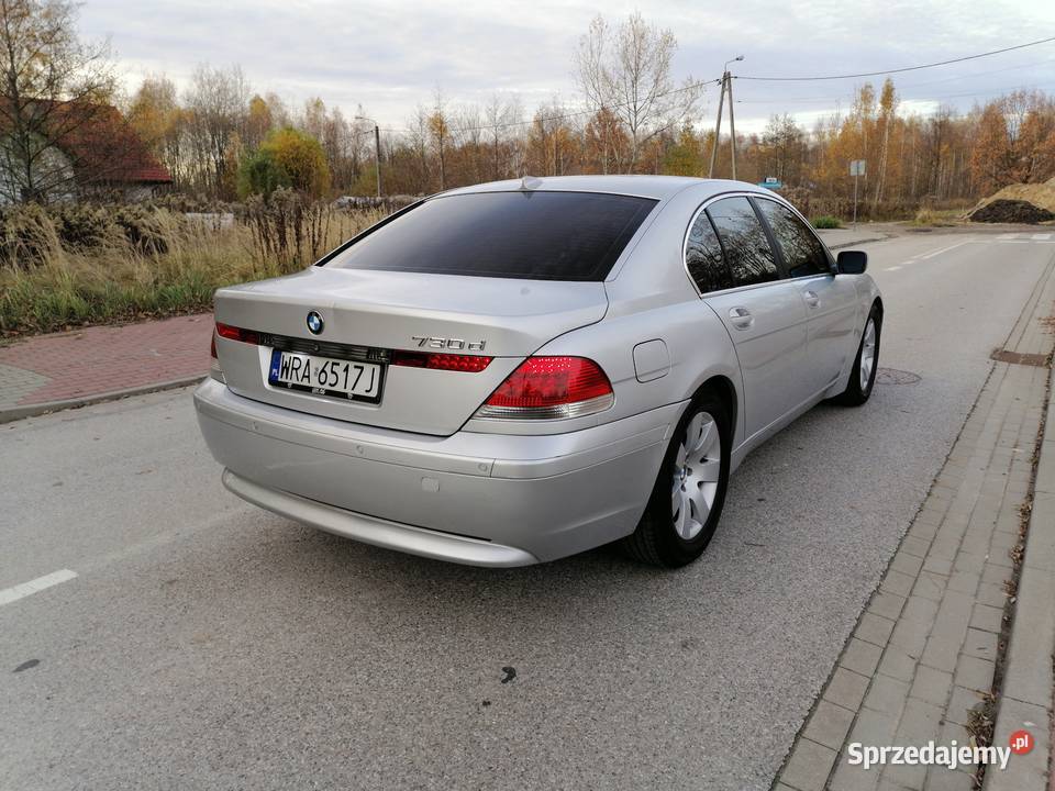 BMW 7 E65 30 diesel 204 Automat Sprawny super srebrny Mińsk Mazowiecki