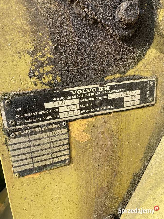 Ładowarka Volvo L120 Szklarnia