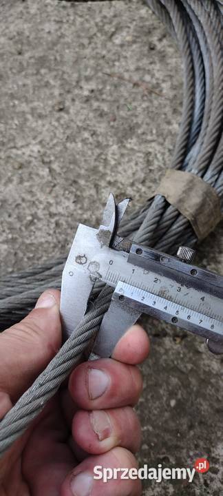 Liny stalowe 8mm 6mm 4mm nowe sprzedam