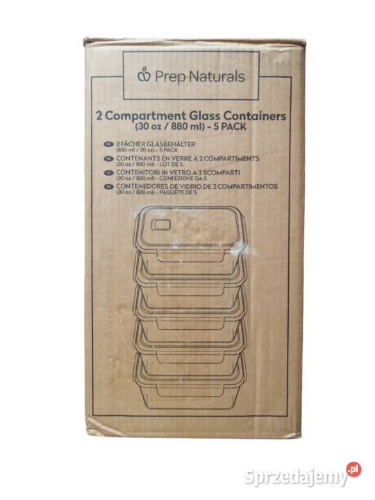 PrepNaturals 5 Pack 30 Oz Szklane pojemniki na sprzedam