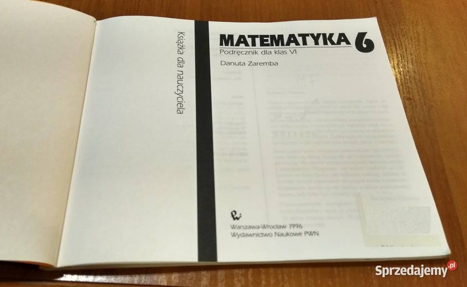 Matematyka 6 podręcznik kl VI książka Gdańsk
