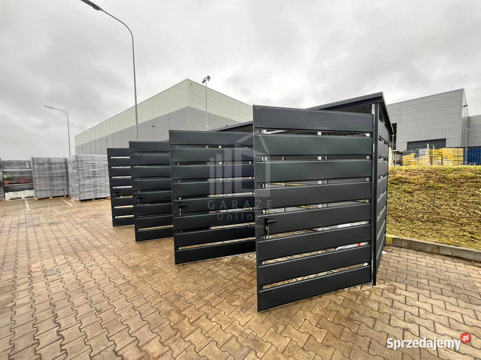 Wiata śmietnikowa 6x15m Antracyt 4X Box ID721 Szczecin