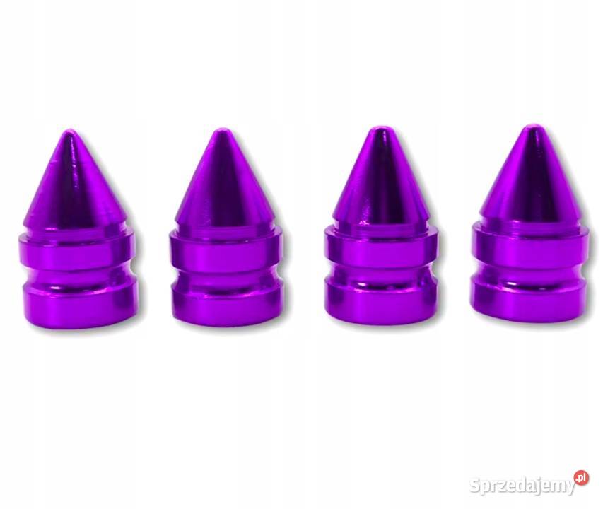 Nakrętki Na Wentyle FIOLETOWE Czapki Opon