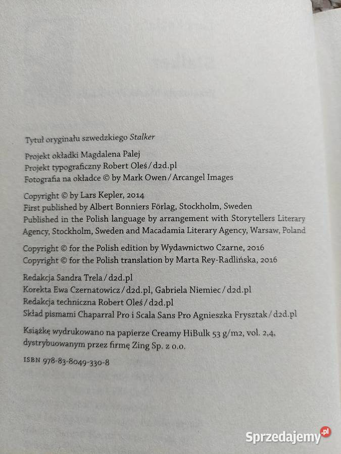 Stalker Lars Kepler Kraków