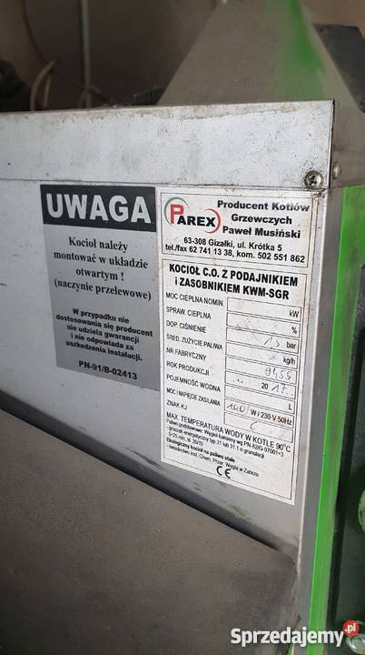 Piec centralnego ogrzewania Łapy