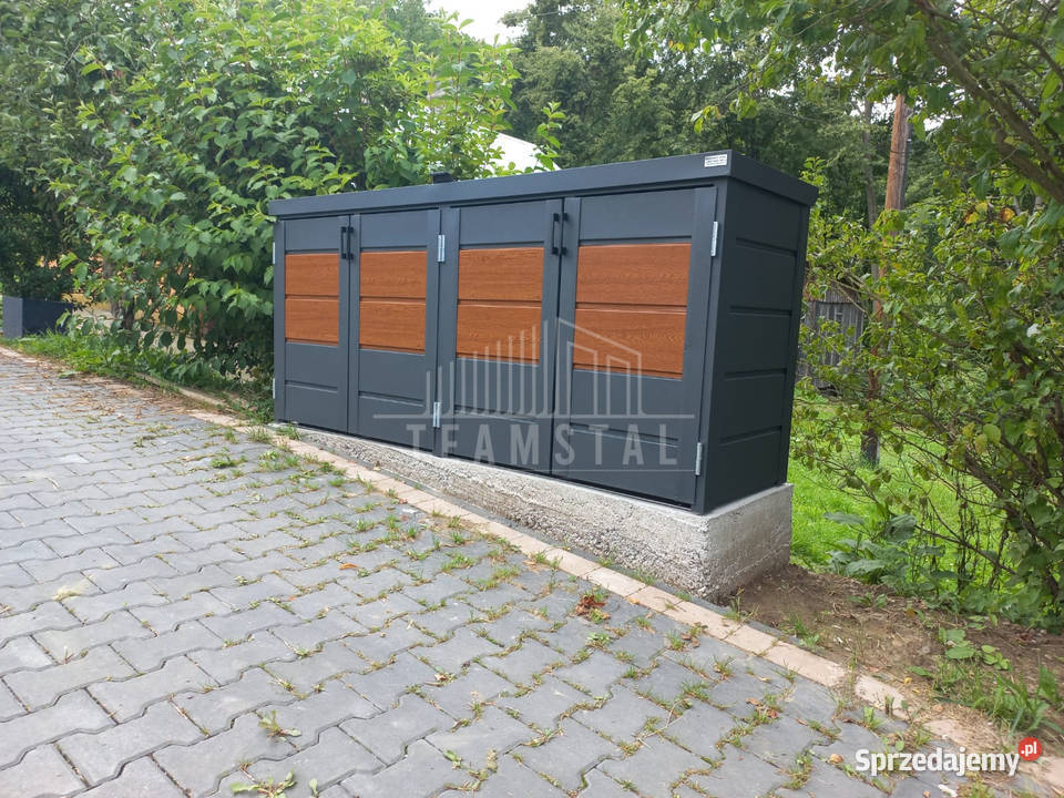 Zabudowa koszy na śmieci 235x65x110 4x120L Tczew