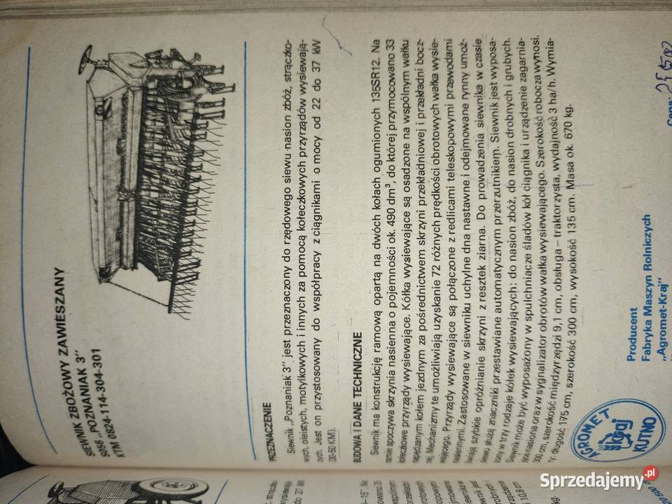 Informator Agromy 198182 i 198485 Tarnawka Pierwsza