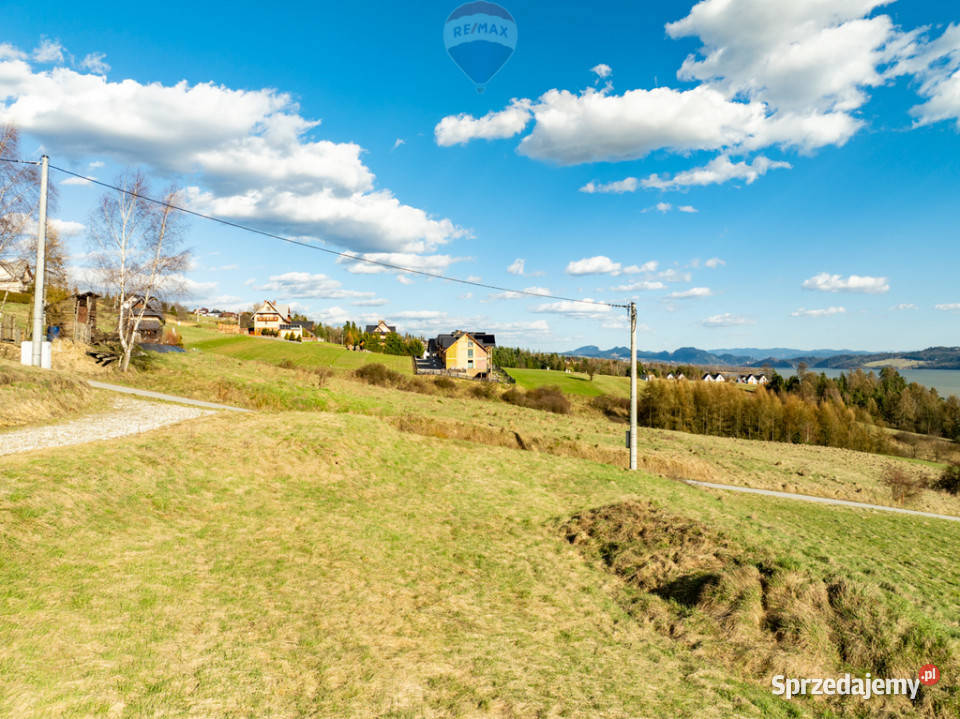Widokowa działka budowlana Szlembark 1725 m asfalt