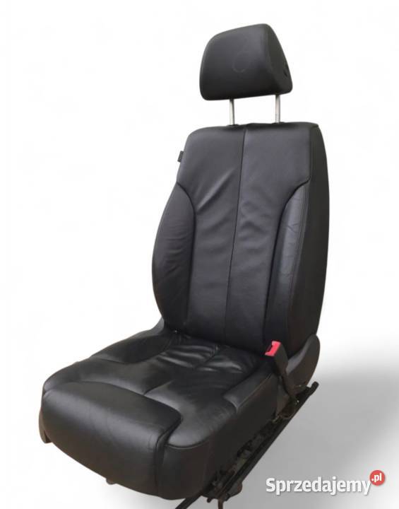 FOTEL PRZÓD PRAWY PASAŻERA CZARNA SKÓRA VW Działoszyce