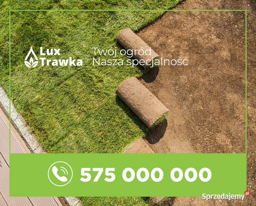 Trawa w rolce Trawa z rolki Przygotuj się do Limanowa