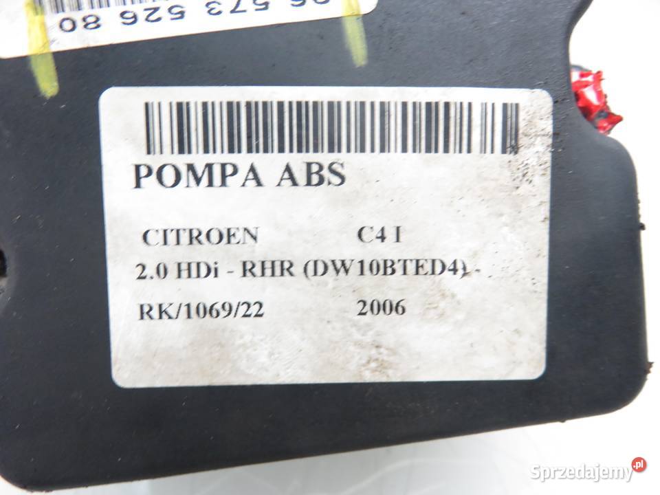 POMPA ABS CITROEN C4 I 9657352680 Układ ABS i ESP sprzedam