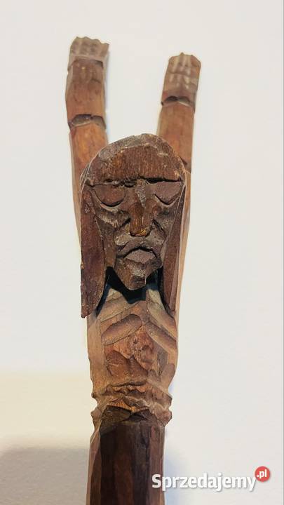 Unikalna rzeźba ludowa Podhale Jezus Świątek Bydgoszcz