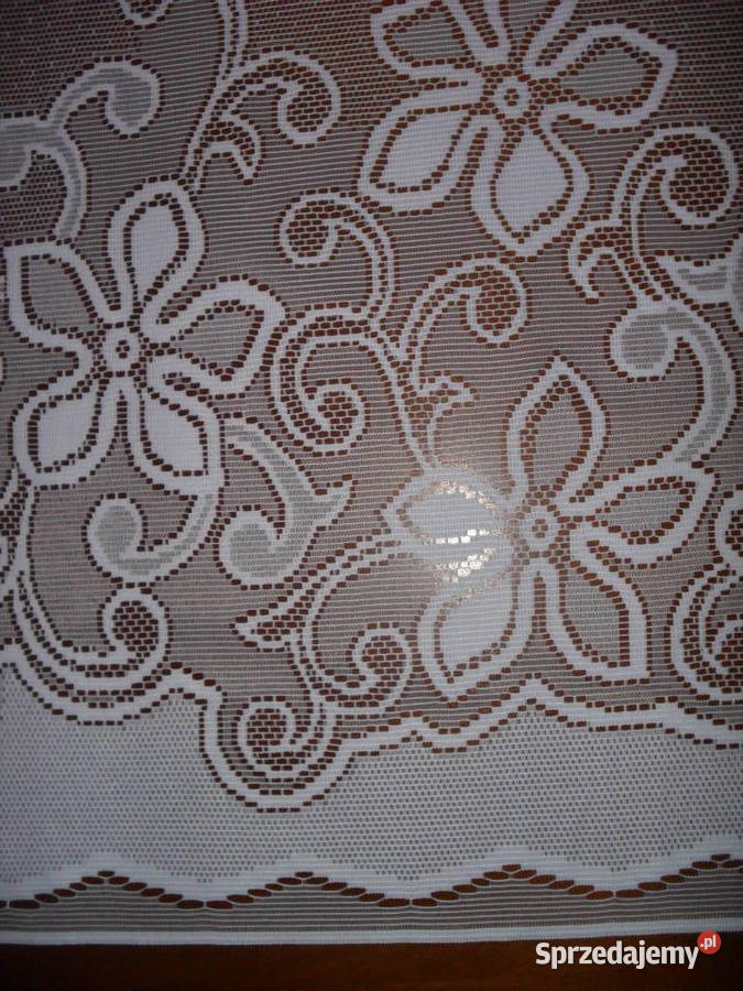 firan gotowa długa 300 żakardowa biała Wrocław