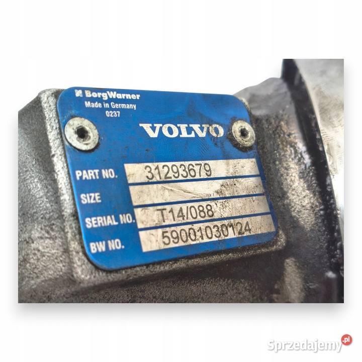 TURBOSPRĘŻARKA Volvo V50 S60 S80 XC60 20 D4 D5 lubelskie Chełm