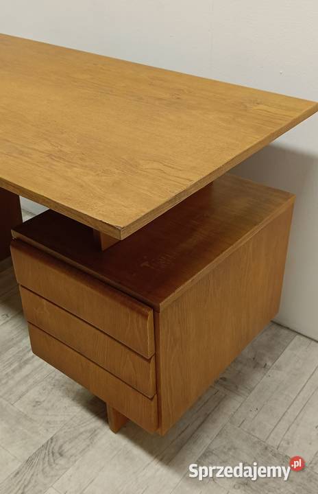 biurko PRL vintage design Czechosłowacja lata Radomsko