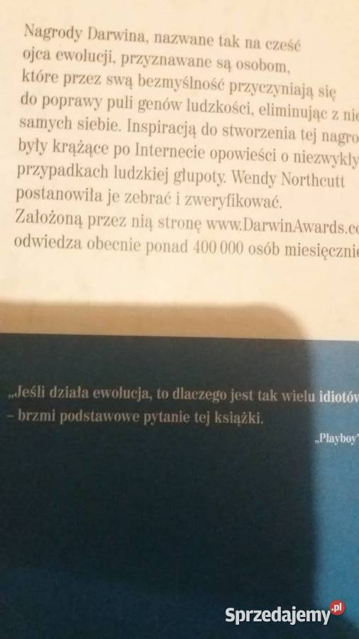 Nagrody Darwina Ewolucja w działaniu Northcutt Warszawa