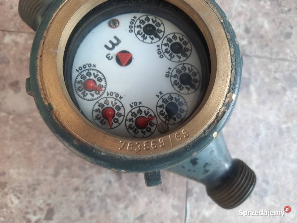 Stary wodomierz Fawod 1969r mosiądz licznik Tczew