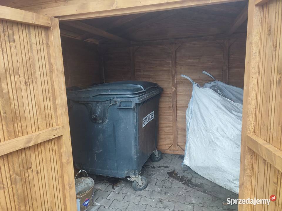 Domek narzedziowy pomieszczenie na kosze Domki narzędziowe Warszawa sprzedam
