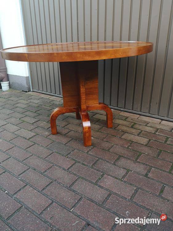 Stolik Ława Okrągły ARTDECO Unikat Antyk Stary Swarzędz