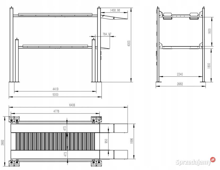KP4K5400 Podnośnik czterokolumnowy parkingowy Warszawa