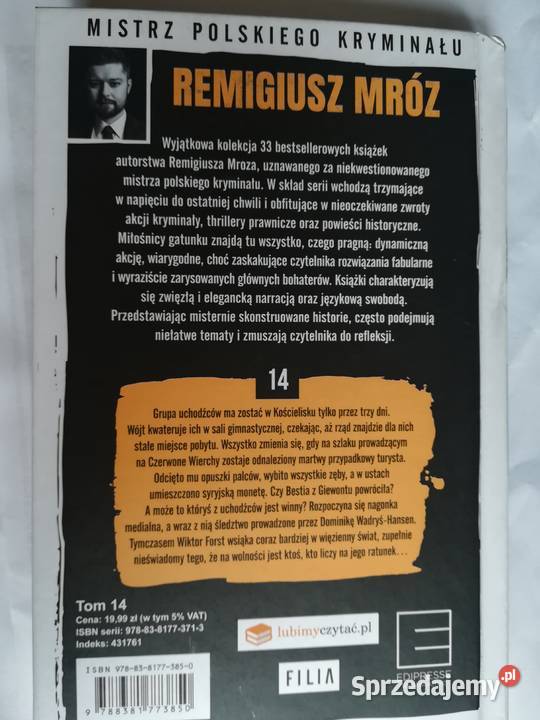 Remigiusz Mróz Trawers cz2 Łódź sprzedam