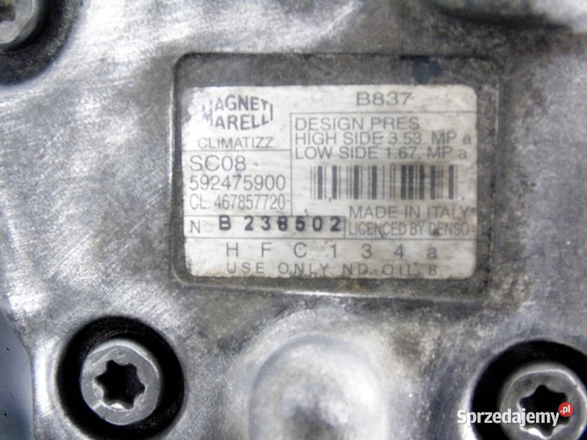 KOMPRESOR KLIMATYZACJI 12 16V PUNTO STILO BRAVO Sosnowiec