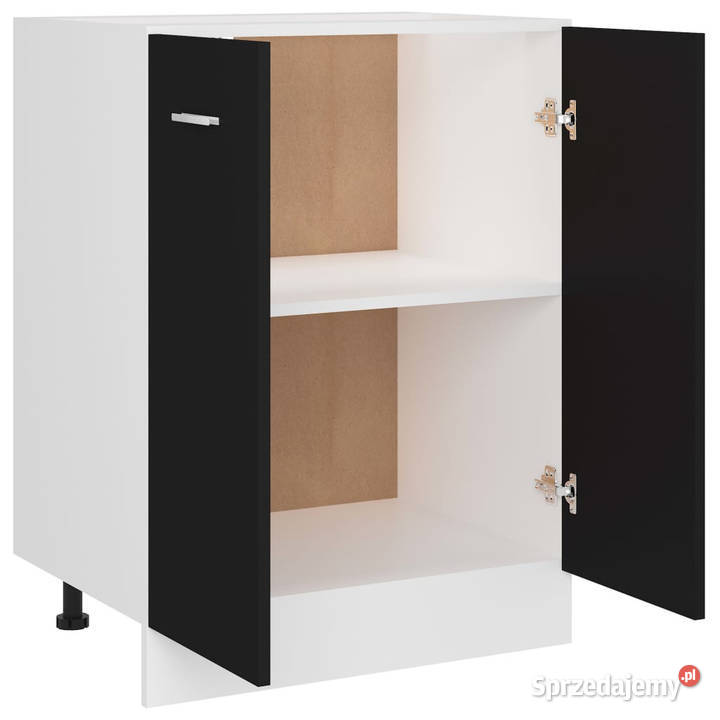 Szafka kuchenna czarna 60x46x815 materiał mazowieckie Warszawa