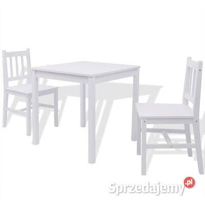 vidaXL Zestaw mebli do jadalni 3 elementy drewno mazowieckie